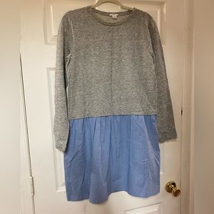 Women's J. Crew Factory two-toned dress.